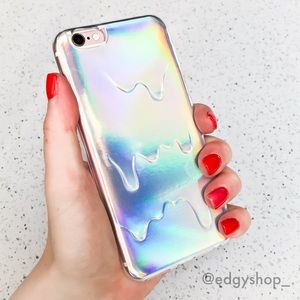 Holographic Molten Drops iPhone Case